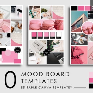 Mood Board Templates Canva Editable DIY Moodboard Template - Etsy