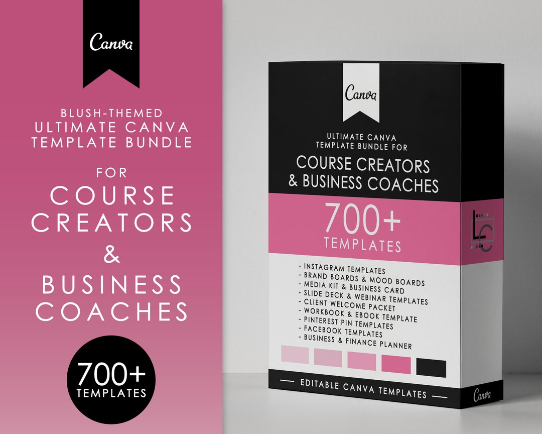 Canva Template Toolkit Bundle for Course Creator, Webinar Template ...