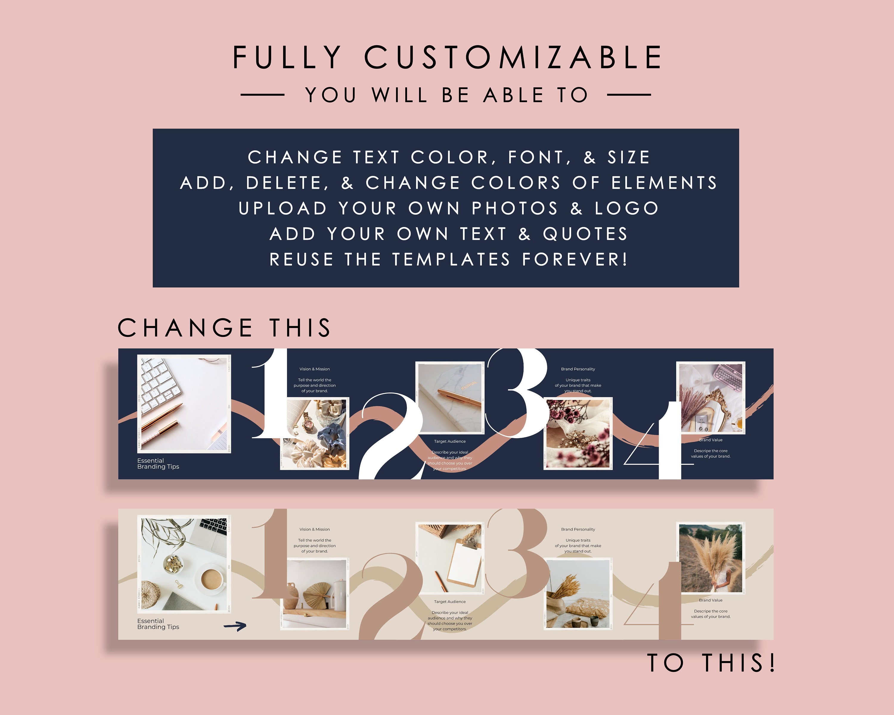 50 Instagram Carousel Template Canva for Business Coaches & - Etsy