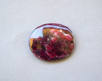 Eudialyte natural stone cabochon  37 x 31 x 6 mm