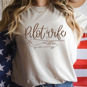 Blackhawk Pilot Wife Shirt: Army Aviation Gift