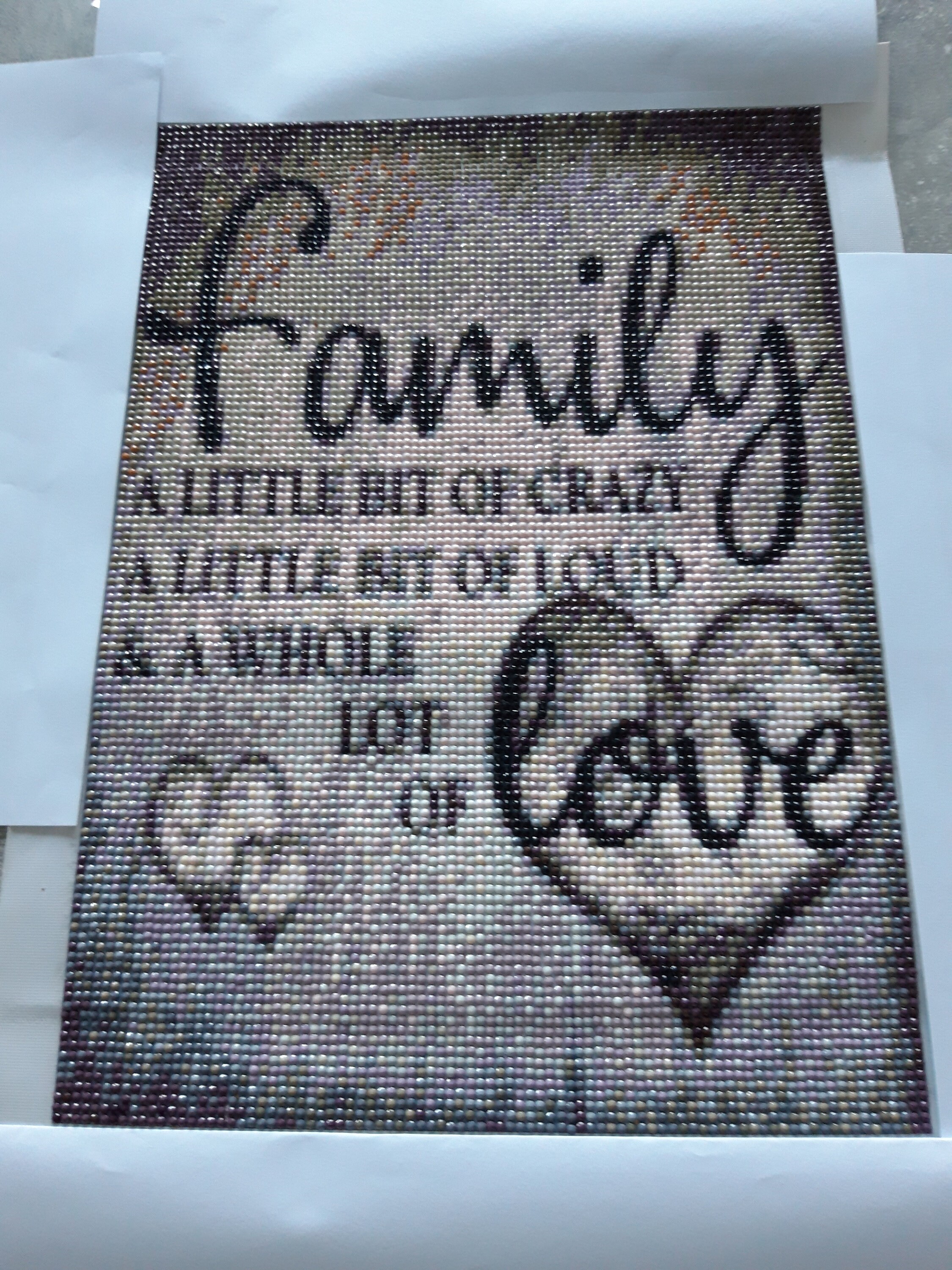 Peinture Diamant Finie Non Encadrée