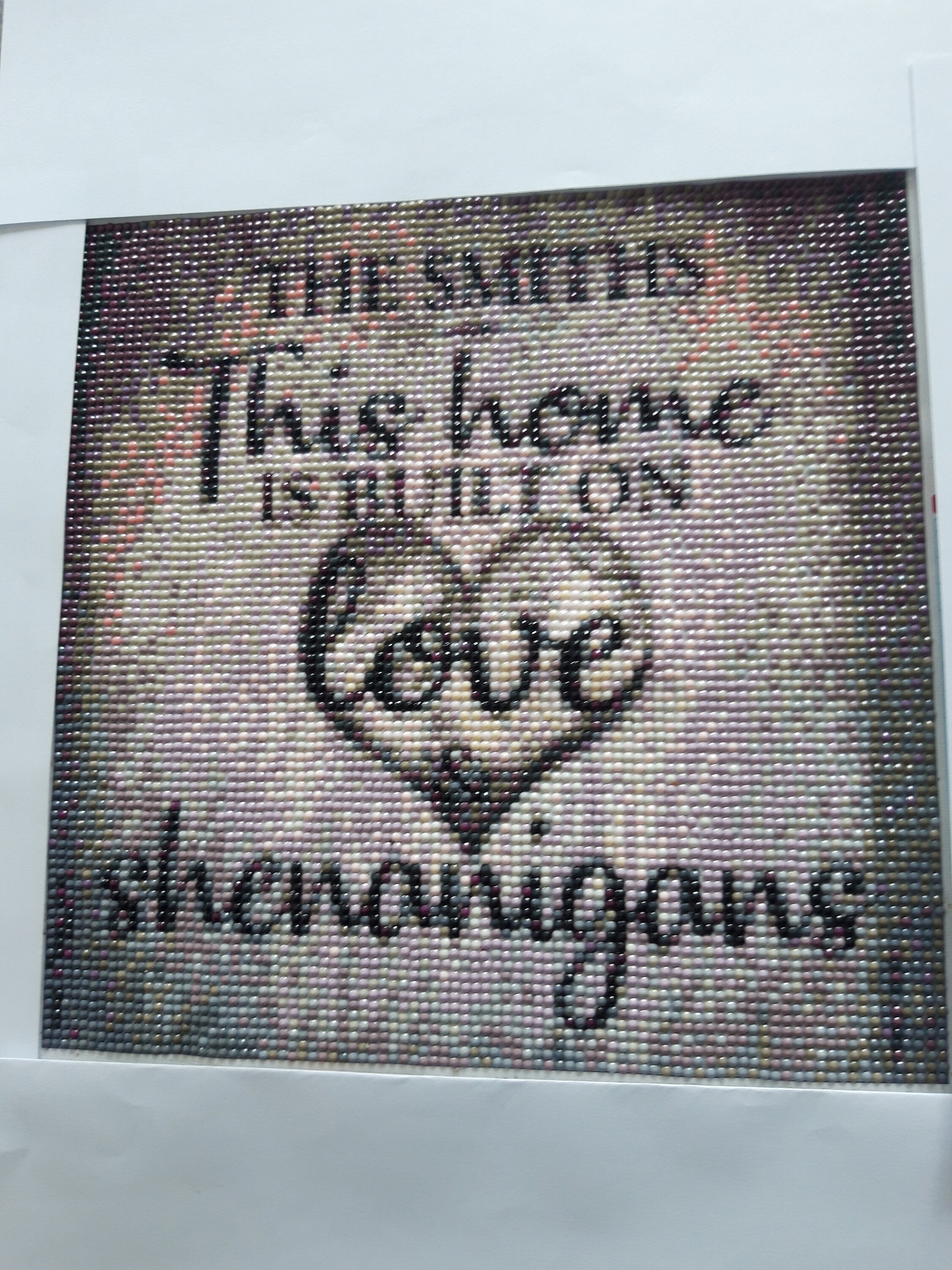 Peinture Diamant Finie Non Encadrée