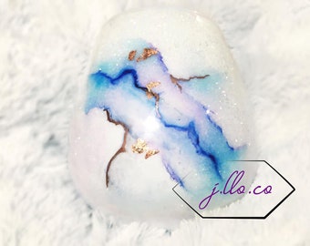 Copo de vinho sem haste com glitter aquarela personalizado - Presentes para ela - Presentes para ele - Presentes para eles - Presentes personalizados