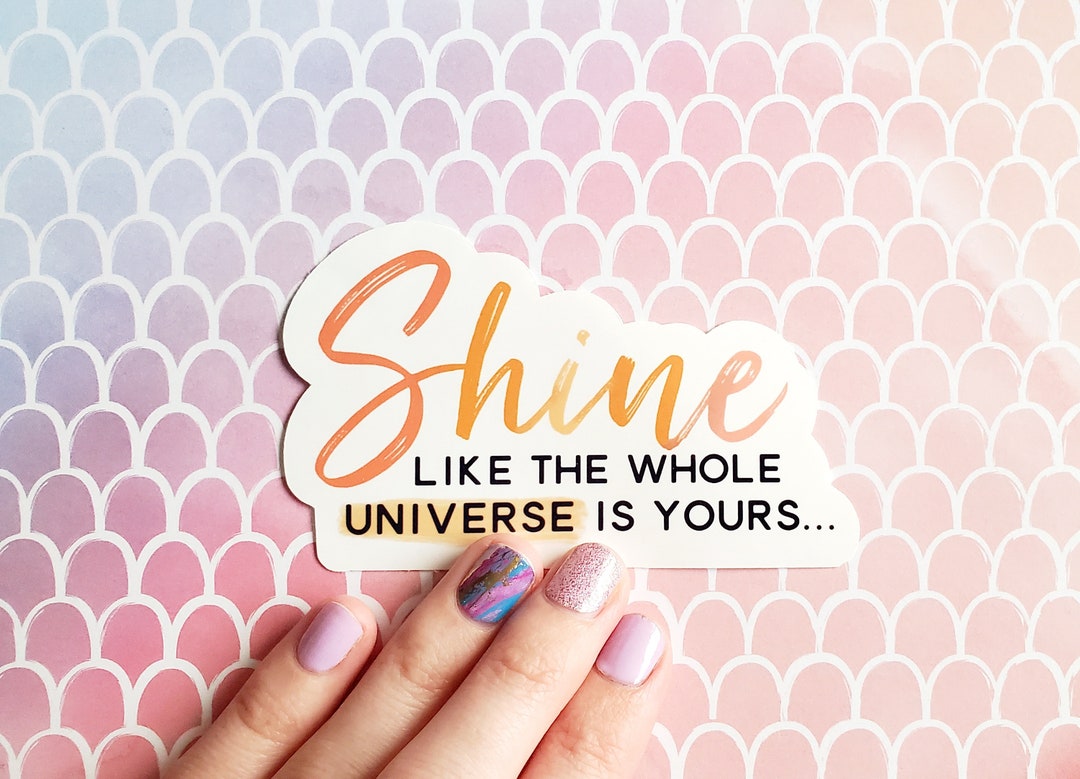 Motivational Quote Vinyl Sticker, Waterproof Laptop Decal - Etsy