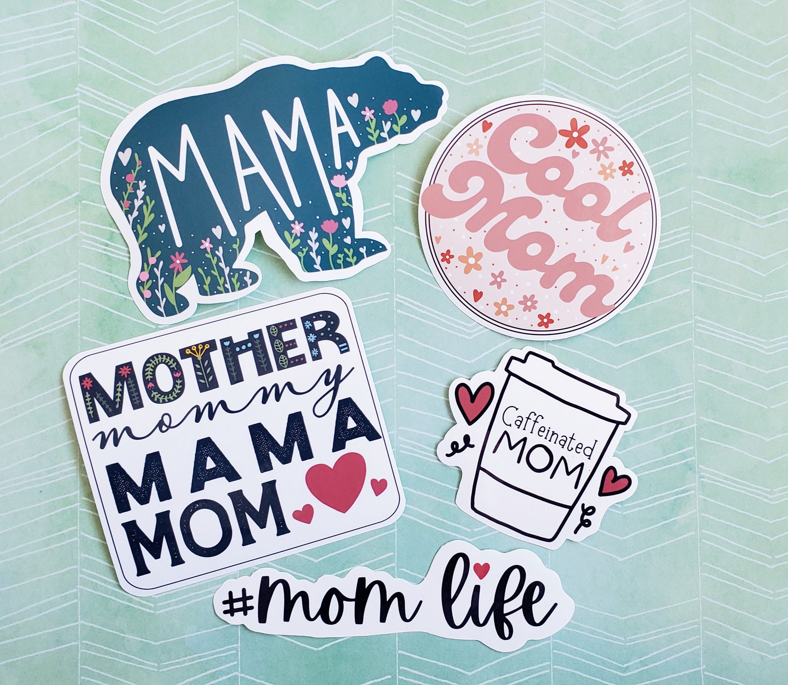 Mom Sticker Pack Mom Life Sticker Mama Bear Sticker - Etsy