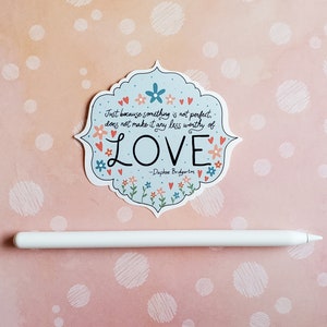 Love Quote Bridgerton Sticker, Lady Whistledown Sticker, Bridgerton Sticker, Bridgerton Sticker Pack, Daphne Quote,Vinyl Sticker image 2