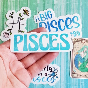 Pisces Stickers, Pisces Sticker Pack, Astrology Stickers, Sign Stickers, Pisces Sticker, Cute Stickers, Laptop Stickers, Journal Stickers image 4