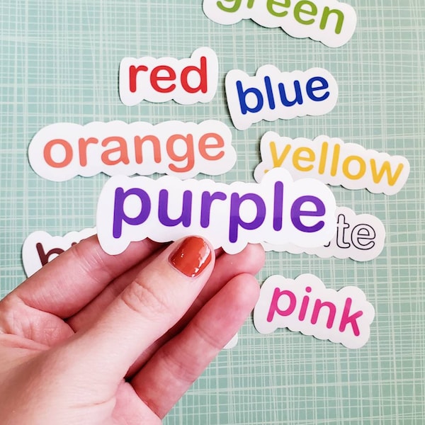 10 Color Labels for Learning to Read Around the House, Alphabet, Sight Words, Learn to Read, Preschool, Kindergarten, Literacy Learning Pack