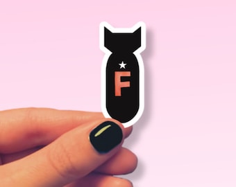 F Bomb Vinyl Sticker | Sarcastic Laptop Decal