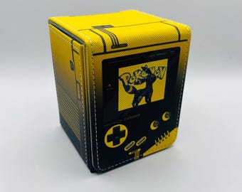 TCG Deck Box Pokémon Umbreon Eeveelution Dark Type Retro Gameboy Color Fits 100 Cards