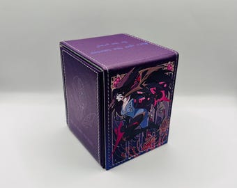 TCG Deck Box Kai’sa League of Legends Riftbound Magnetic Fits 100 Cards Divider Included