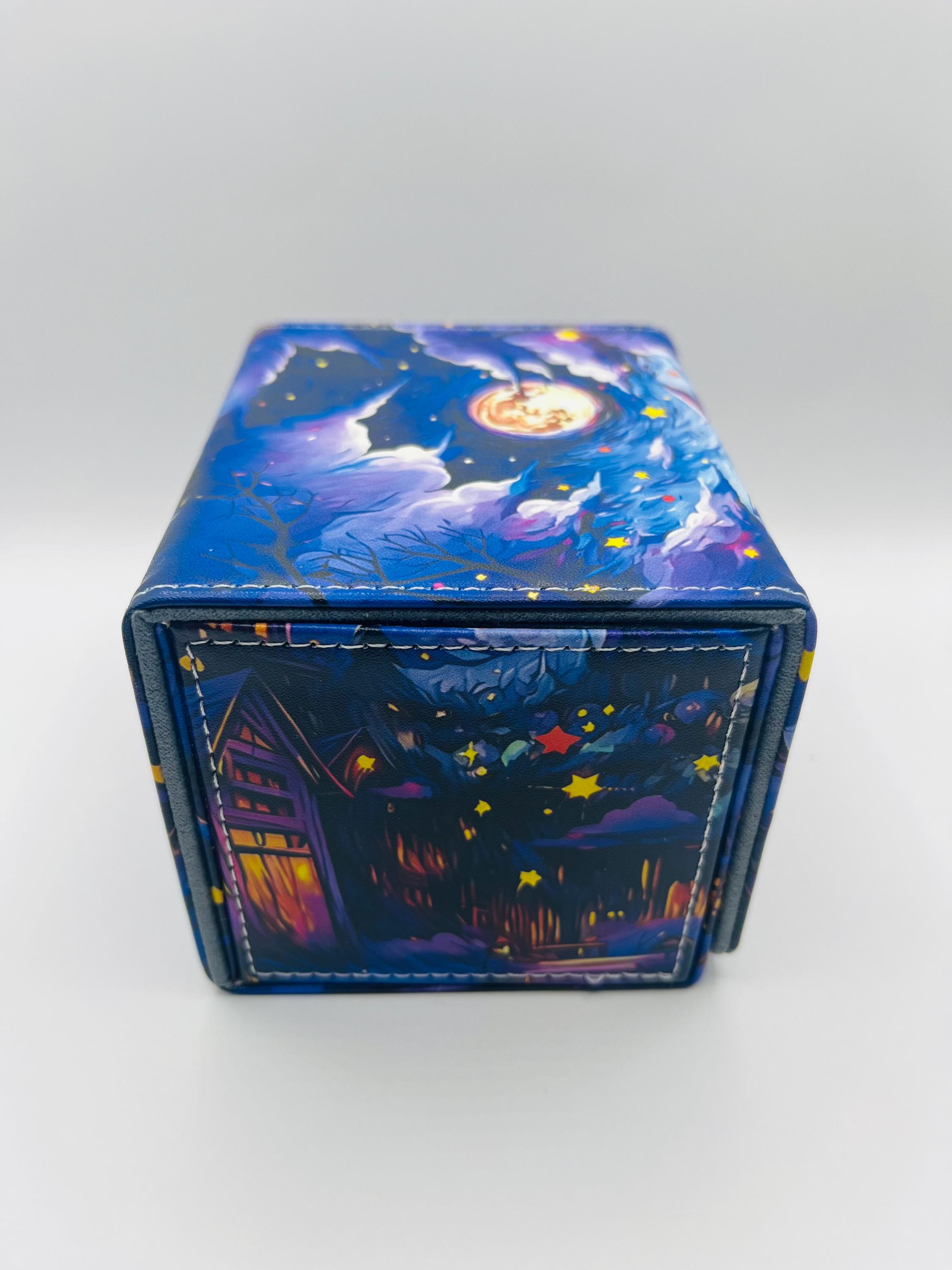 TCG Deck Box Pokémon Gengar Retro Painting Halloween Fits 100
