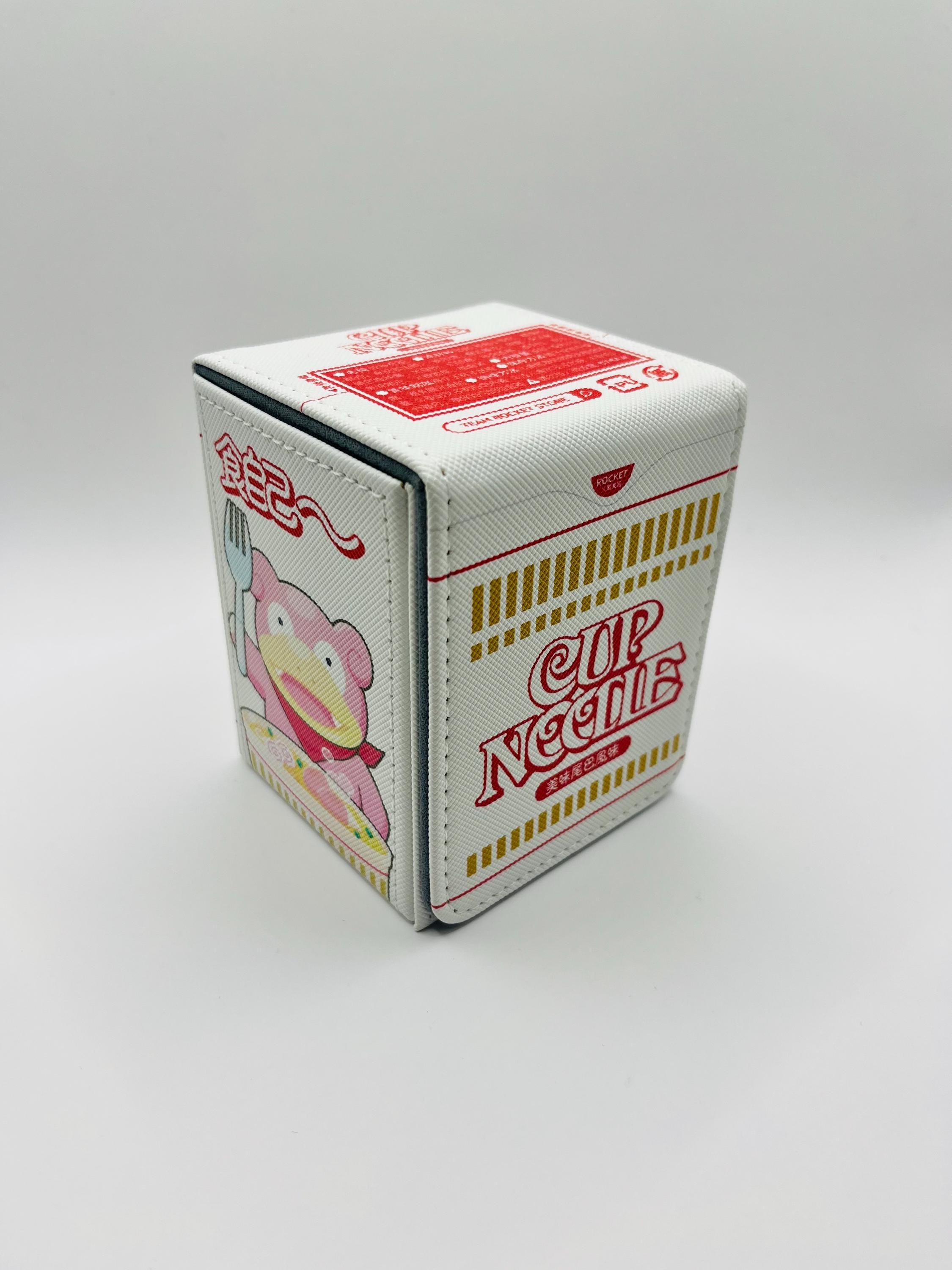 Magnetic TCG Deck Box: Cup Noodles Ramen Slowpoke - Holds 100