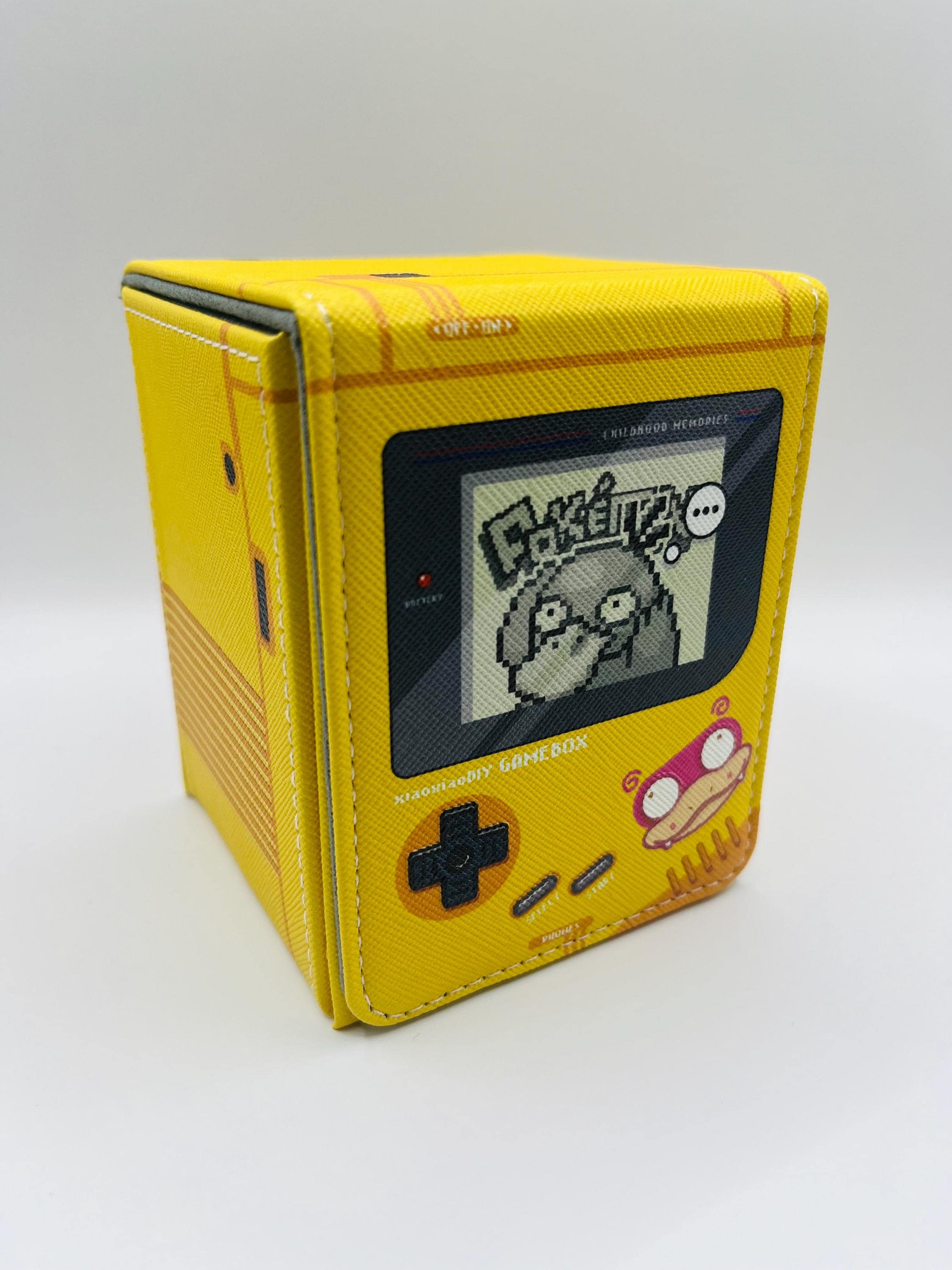 TCG Deck Box Pokémon Psyduck Retro Gameboy Color Fits 100
