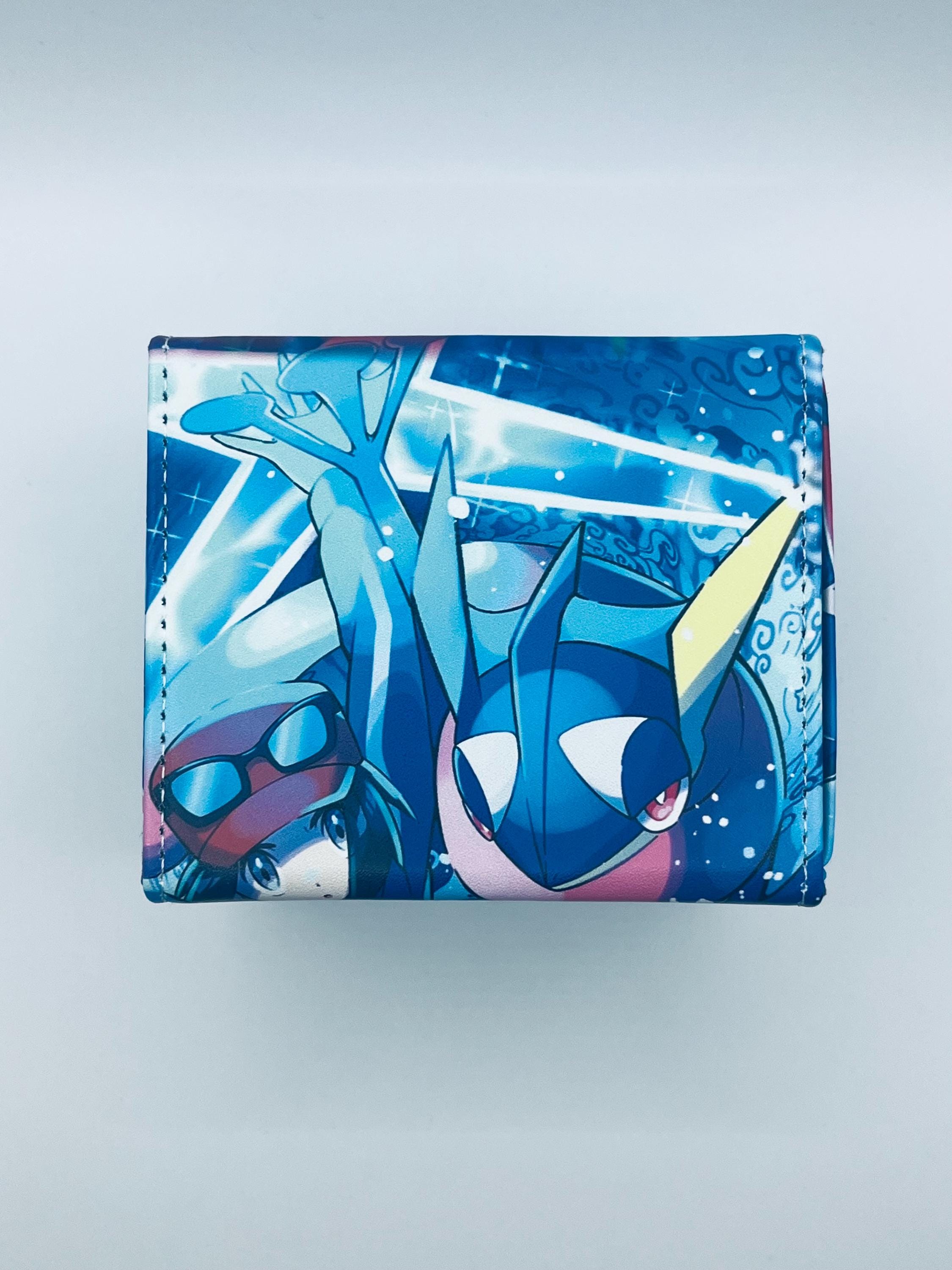 TCG Deck Box Fits Toploaders Pokémon Card Ash Greninja Ninja Frog