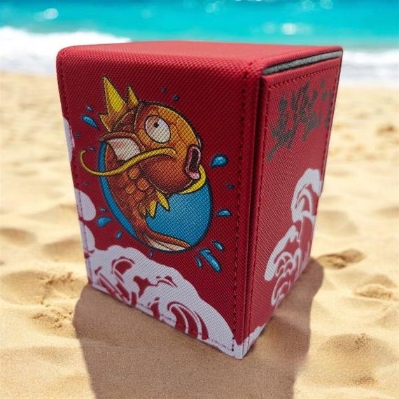 Magnetic TCG Deck Box: Magikarp Fish Water Type Pokemon Beach Waves - Holds  100 Trading Cards! - Etsy