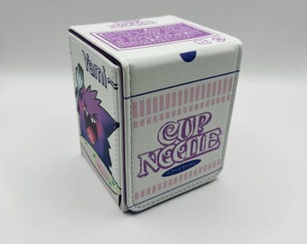 Magnetic TCG Deck Box: Cup Noodles Ramen Gengar - Holds 100