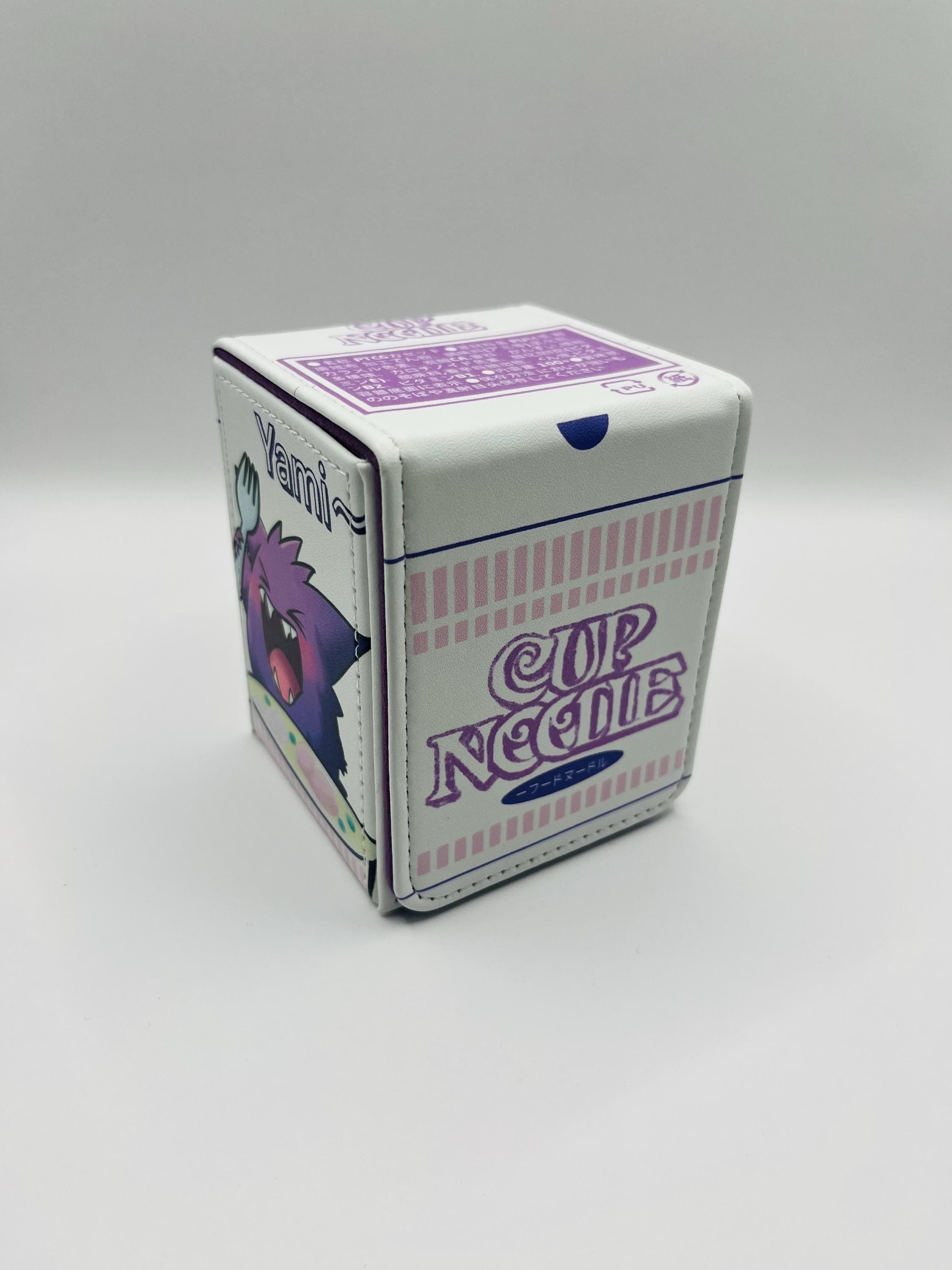 Magnetic TCG Deck Box: Cup Noodles Ramen Gengar - Holds 100