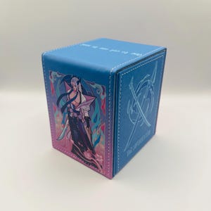 yugioh anime double deck box Yu-Gi-Oh Pretty Evil Twins PU Leather The fully removable dice tray and deck slots are designed to act as a secure storage case Yugi Deck Box - Etsy
