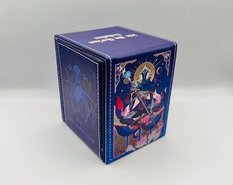 TCG Deck Box Viktor League of Legends Riftbound Magnetic Fits 100 Cards Divider Included