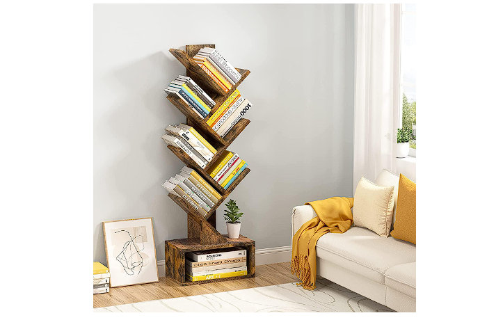 Flydem Tree Bookshelf,Bookshelves,Books Holder, Tree Bookcase,Book  Organizer,Book Rack,Organizer for Books,Kids Bookshelf,Small Bookshelf for  Small