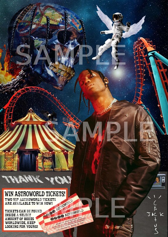 Buy Travis Scott DIGITAL POSTER Download Astroworld X Utopia