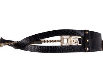 LUANA FERRACUTI Python Print Belt White Python Belt - Etsy main image 4