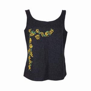 Dolce Gabbana 90s Corset Grey Top D&G Bustier Embroidered Floral Vintage M L
