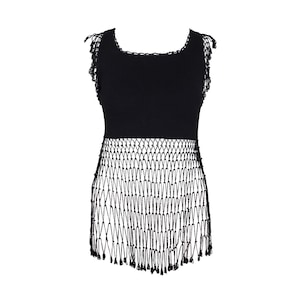 Beaded Fishnet Top Etsy UK