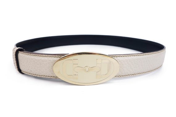 ベルト GUCCI Woman Belt Beige GG Marmont leather-trimmed belt in beige - Gucci | Mytheresa