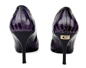 Vintage S/S 1998 Gucci Purple Heels Pumps Size 37,5 by Tom Ford