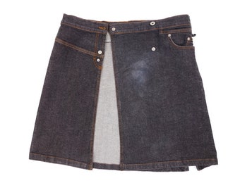 スカート D&G 2000s Patchwork Skirt D&G 2000s Patchwork Skirt Y2K Dolce and Gabbana Denim Skirt With