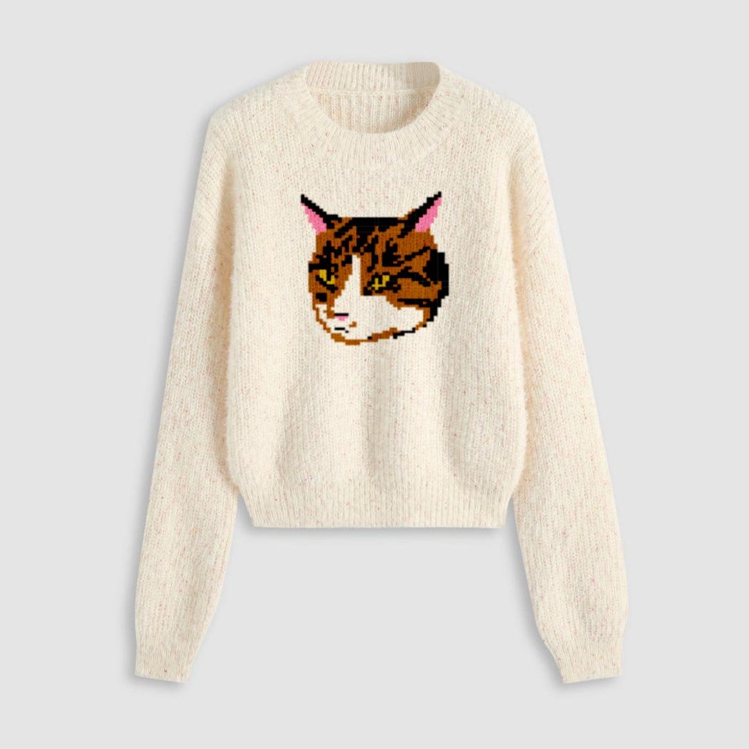 PDF Knitting Pattern Cat Breeds, Pet Portrait Intarsia, for Your ...