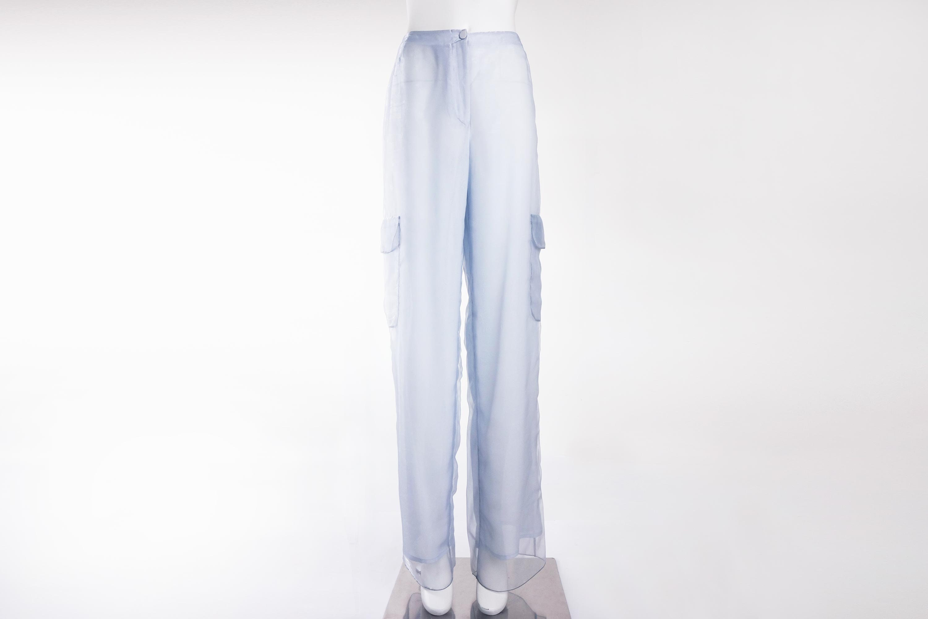 Emporio Armani Amazing Double Layer Transparent Pants Layered