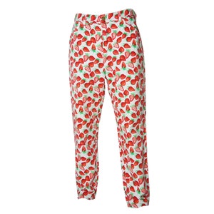 Pantalon En Cuir D'agneau Véritable Escada - Franges, Taille 42 (32 De Tour De Taille) - Noir, Neuf Avec étiquettes