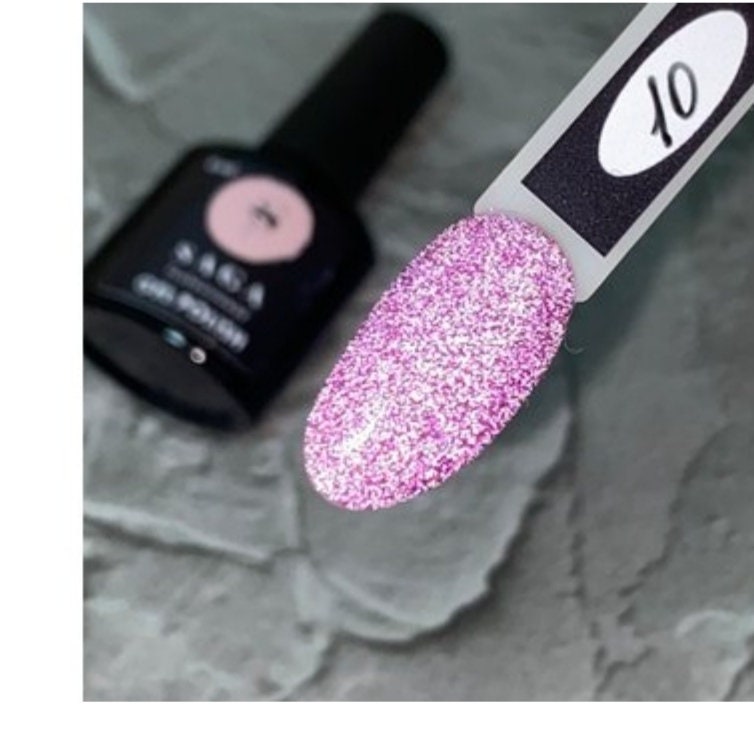 Light Reflective Gel Polish Shine Glitter Nail Varnish Sparkle Etsy