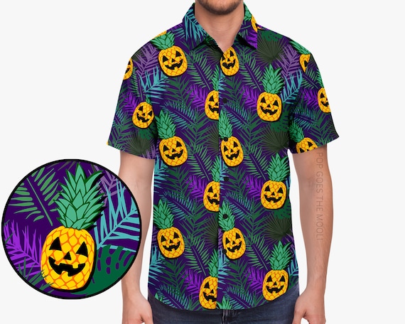 Pineapple Skull Black Halloween Hawaiian Shirt, Halloween Gift Ideas -  Bring Your Ideas, Thoughts And Imaginations Into Reality Today