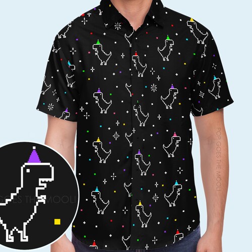 Party Dinosaur Novelty Button up Down 