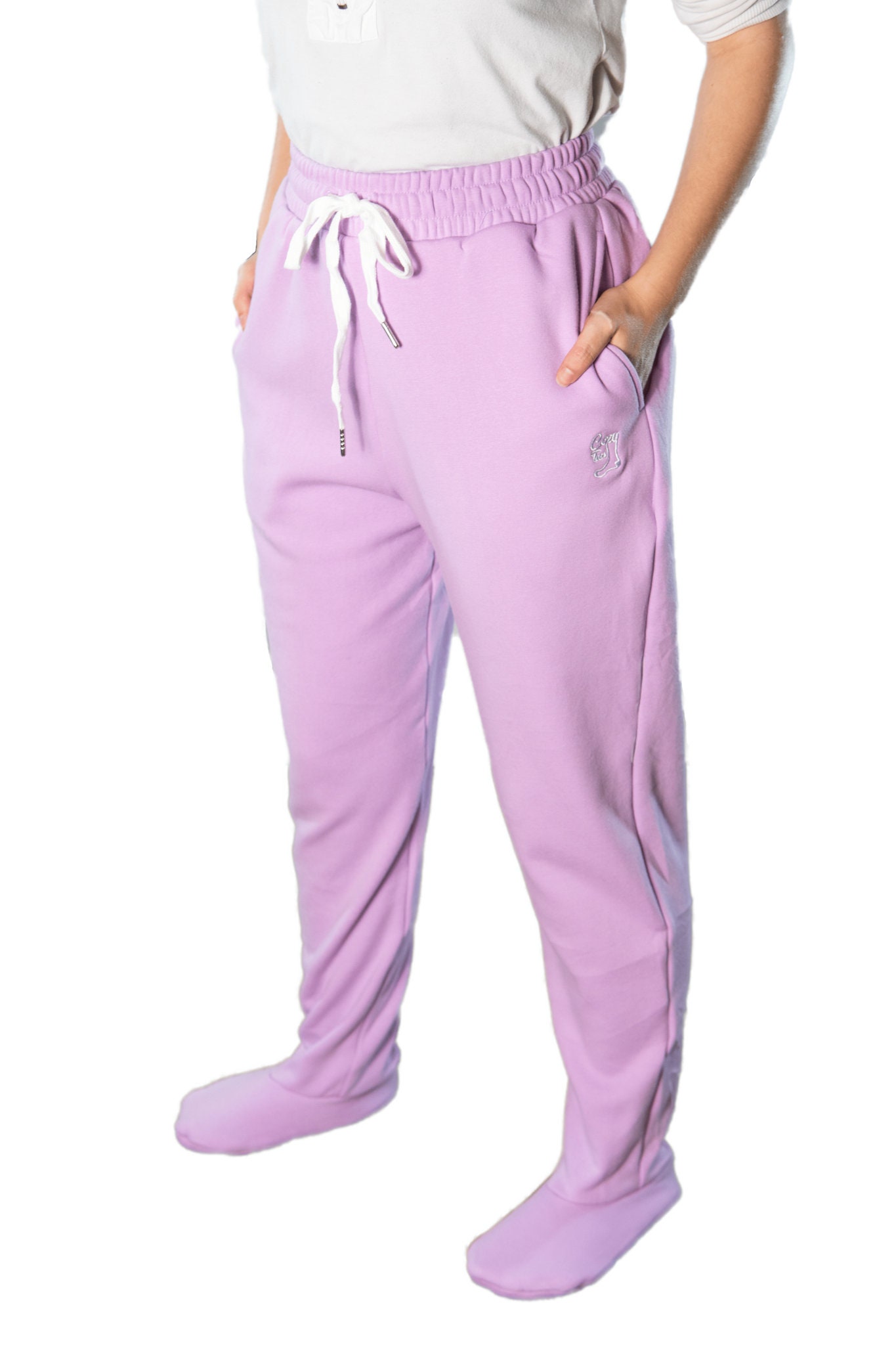 Cozy Toes Footed Sweatpants, Feet Lined With Premium Sherpa Fleece