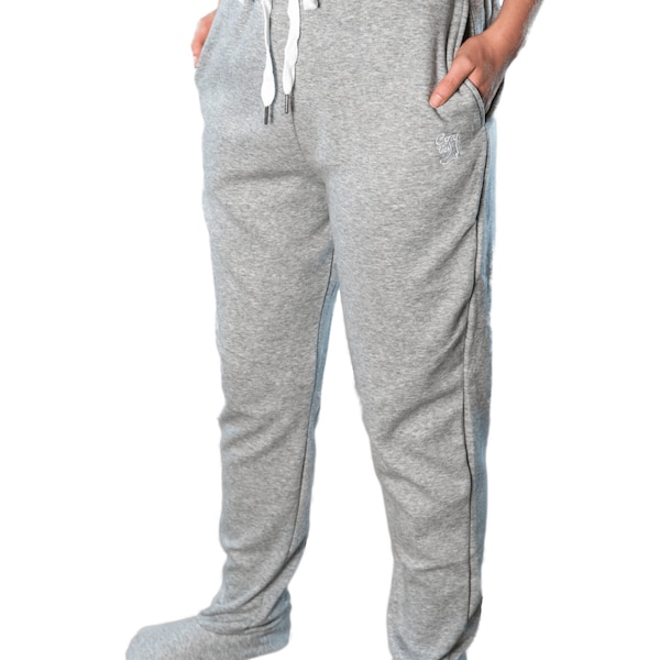 Cozy Toes - Footed Sweatpants, Feet Lined with Premium Sherpa Fleece and Custom Non-Slip Silicone Grips