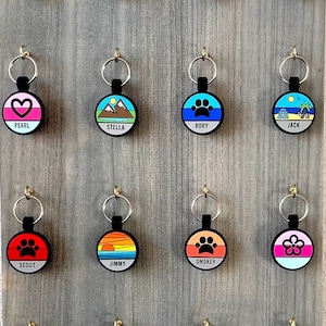 Love Your Pets Soundless Designer Pet ID Tag - Deep Engraved Silicone Dog Tag – Jingle-Free & Engraving Will Last - Pet Tags, Dog ID Tag