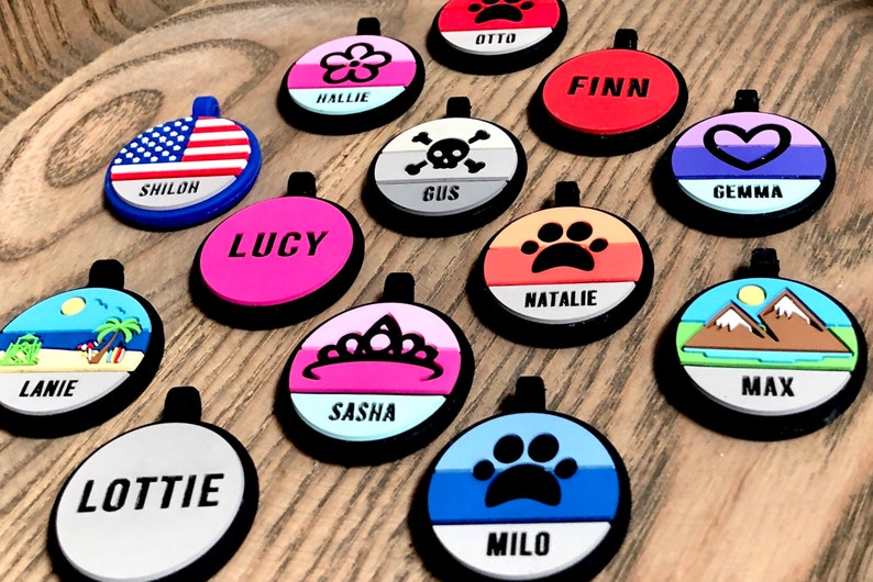 Love Your Pets Soundless Solid Pet ID Tag Deep Engraved image 4
