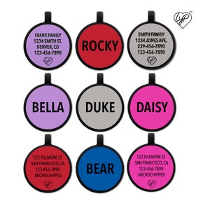Love Your Pets Soundless Solid Pet ID Tag - Deep Engraved Silicone – Double Sided and Engraving Will Last - Dog Tags, Pet Tag, Dog ID Tag image 4