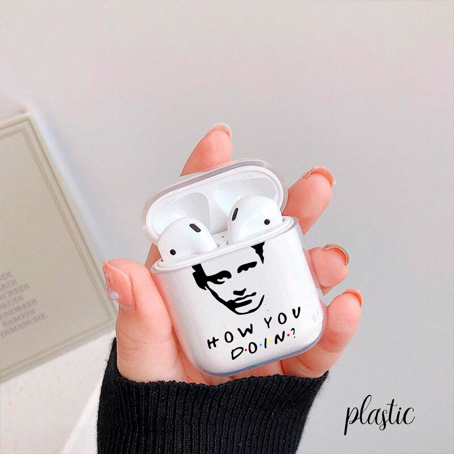 Friends AirPods case AirPod cover clear holder Apple AirPods Etsy