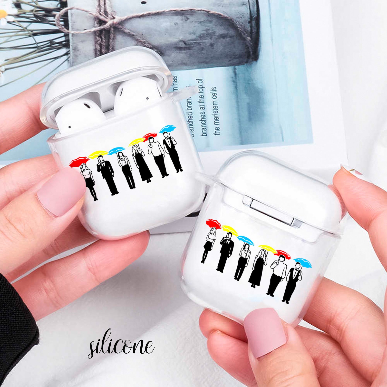 Friends AirPods case AirPod cover clear holder Apple AirPods Etsy
