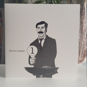 Biglietto d'auguri Mike Wozniak Taskmaster 'Numero uno'
