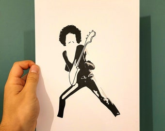Phil Lynott Limited Edition Thin Lizzy A4 Print