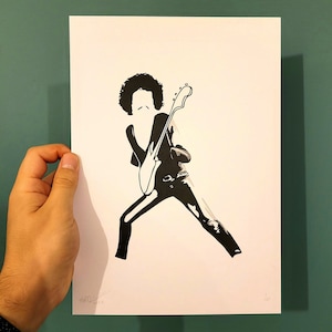 Phil Lynott Limited Edition Thin Lizzy A4 Print