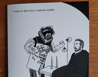 Aisling Bea Taskmaster Greetings Card with TM Wax Seal Sticker